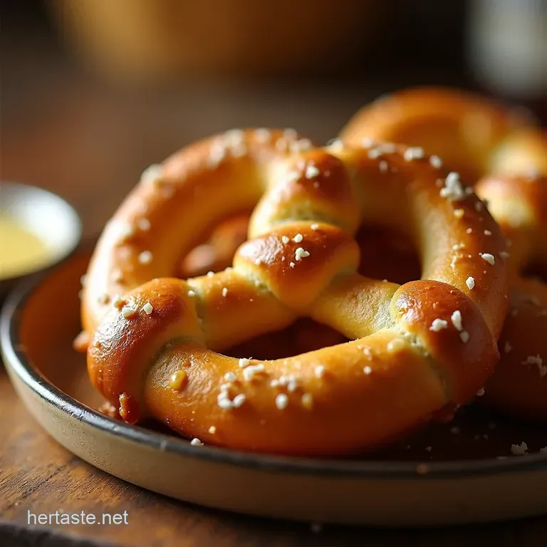 Golden Glory the Ultimate Beer Garden Soft Pretzel Bites with Garlicky Butter Dip presentation