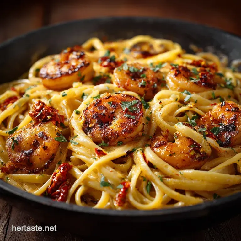 Cajun Shrimp Alfredo Pasta the Best Creamy Spicy Recipe presentation