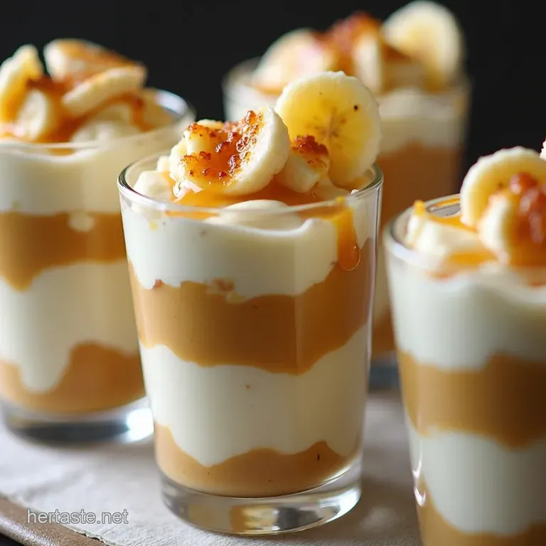 Caramel Swirl Banana Pudding Parfaits