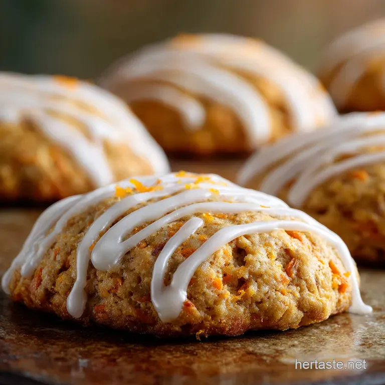 Carrot Cookies with Orange Icing the Ultimate Soft and Spiced Teatime Treat presentation