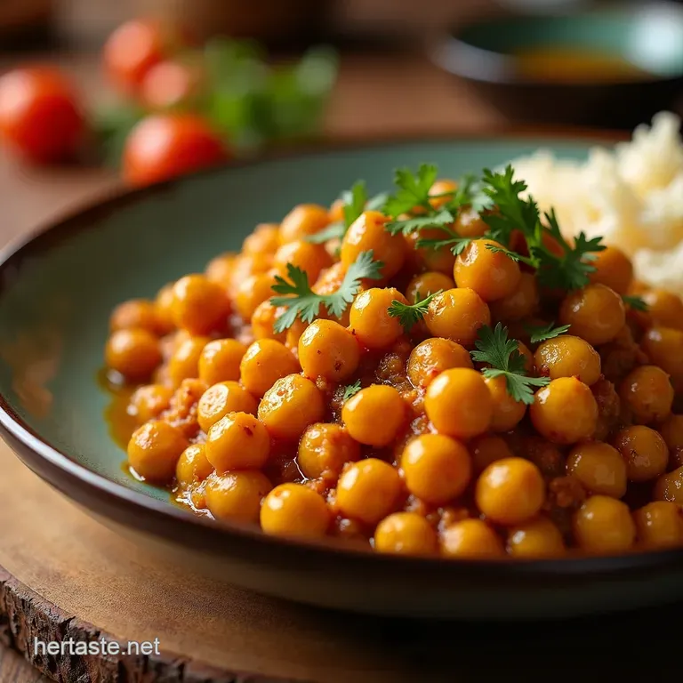Chana Masala the Ultimate Chickpea Curry presentation