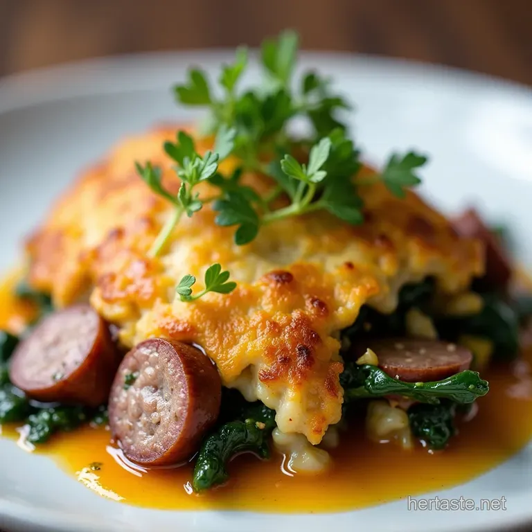 Cheeky Chard Smoked Sausage Gratin The New Weeknight Wonder