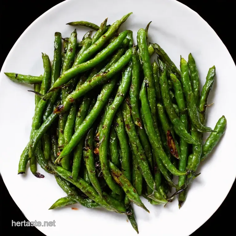 Charred LemonGarlic Grilled Green Beans
