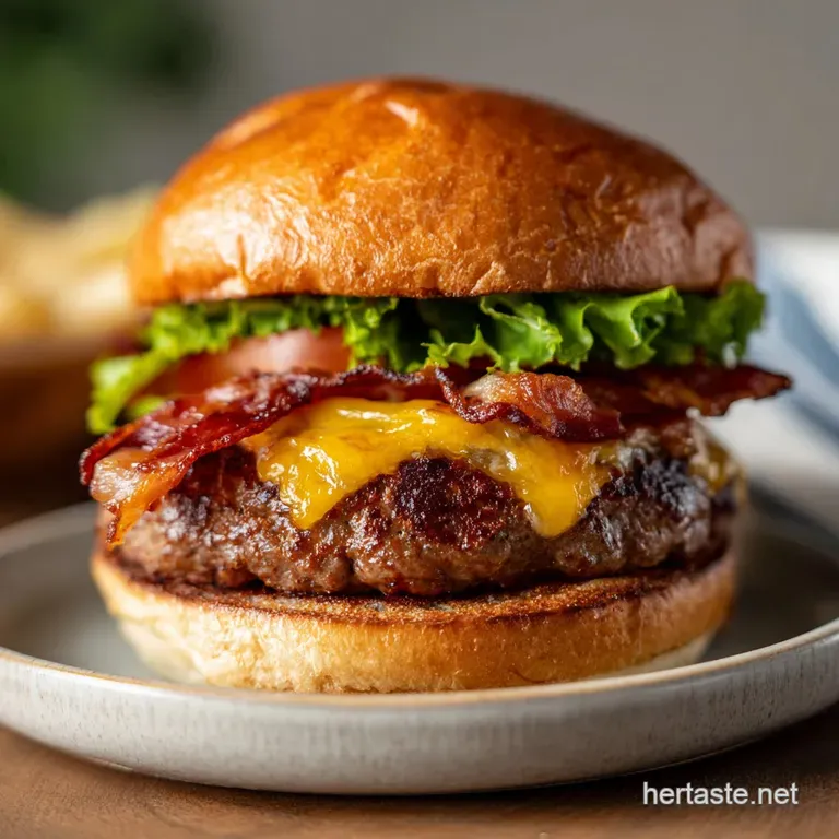 Slice of cheeseburger meatloaf with a glossy ketchup glaze, resting on a plate with a side of steamed broccoli florets.