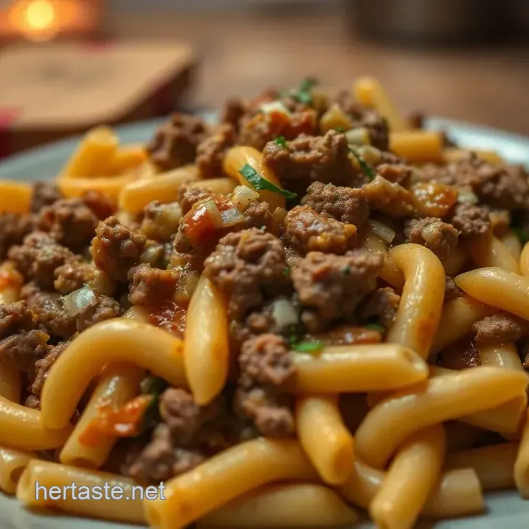 Cheeseburger Pasta