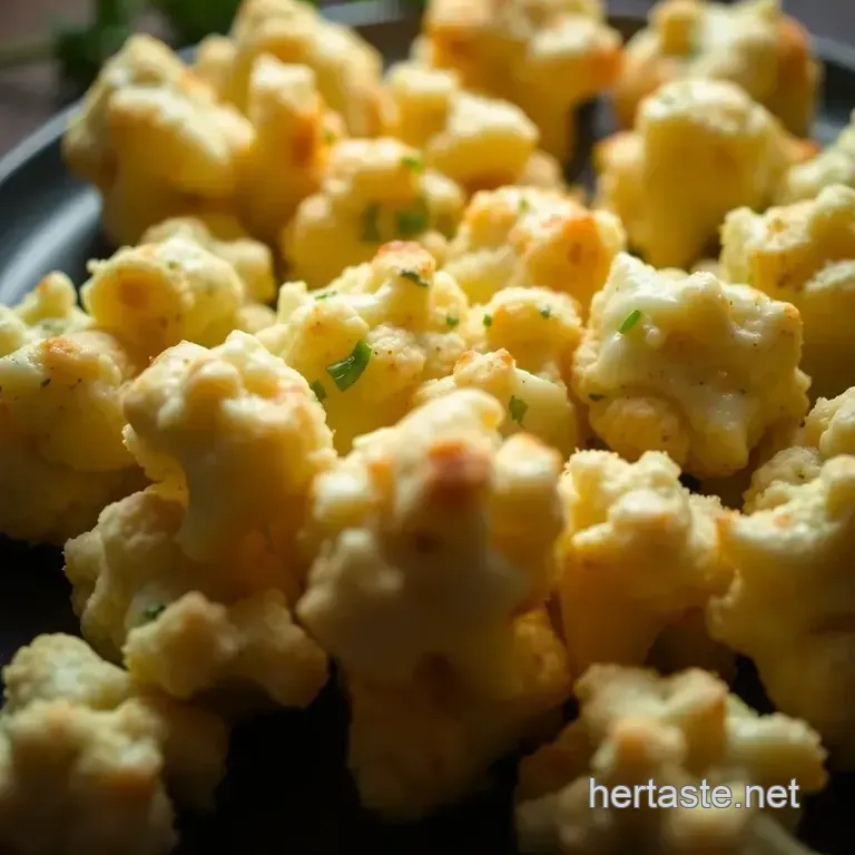 Cheesy Cauliflower Bites - a Low-Carb Delight presentation