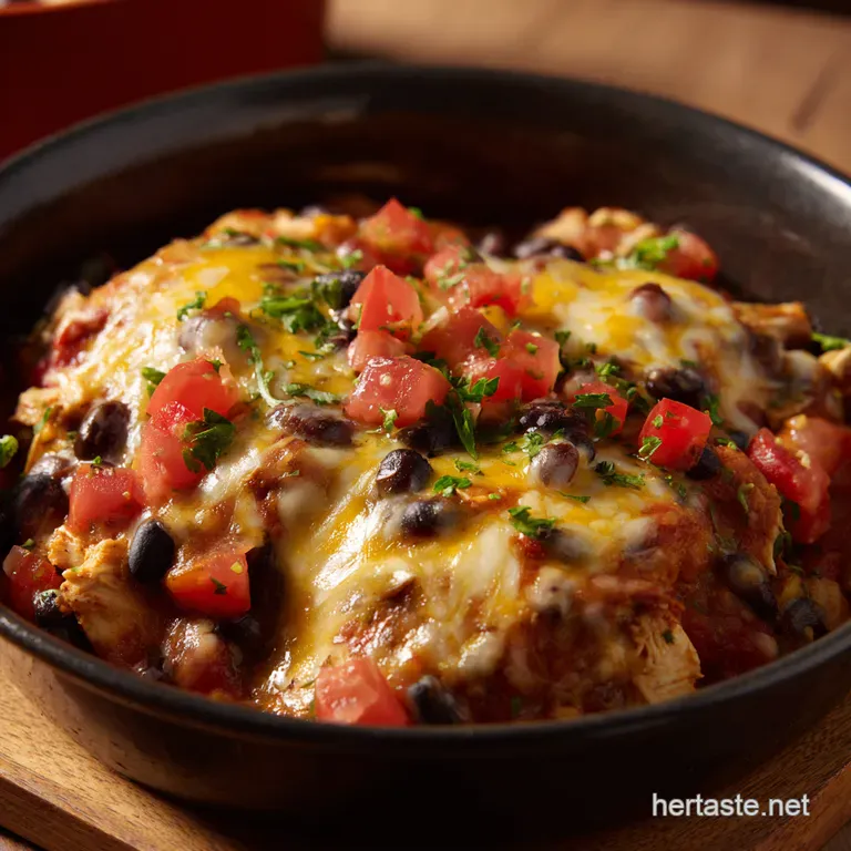 Cheesy Chicken Enchilada Bake Recipe Fiesta in a Dish Cheesy Chicken Enchilada Bake Fiesta in a Dish