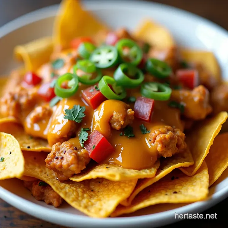 Cheesy Chicken Fajita Nachos