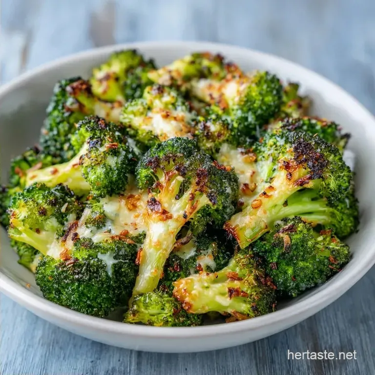 Cheesy Garlic Roasted Broccoli: Crispy and Savory