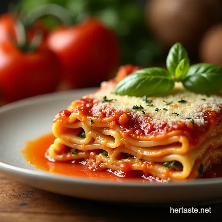 The Ultimate Sunday Dinner Properly Cheesy Homemade Lasagna with Fresh Ricotta presentation