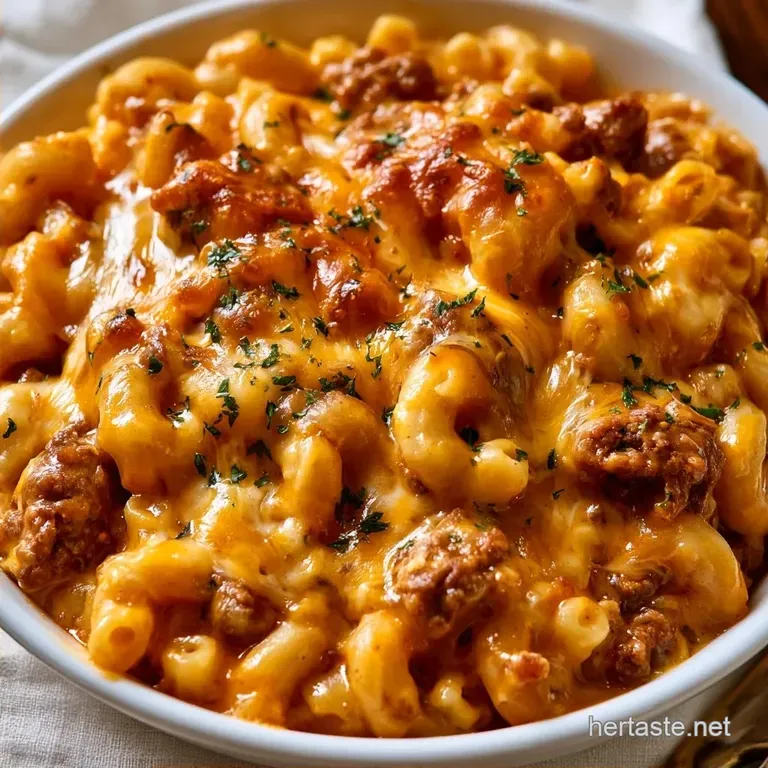 One-Pot Cheesy Mac with Ground Beef