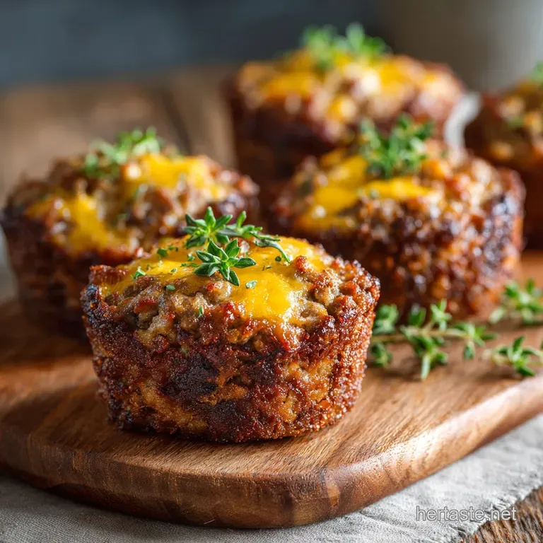 Cheesy Meat Loaf Minis: Proper Mini Meatloaf Muffins with Sticky Glaze