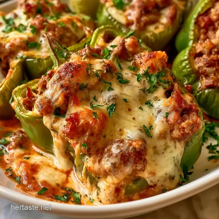 Guilt-Free Cheesy Stuffed Green Peppers