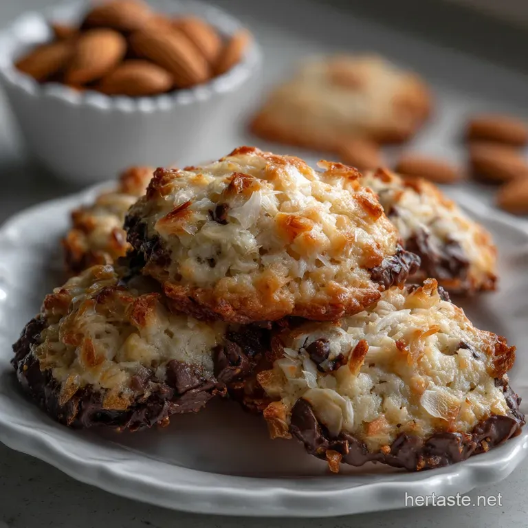 Chewy Almond Joy Cookies Recipe Easy Almond Joy Co Bliss presentation