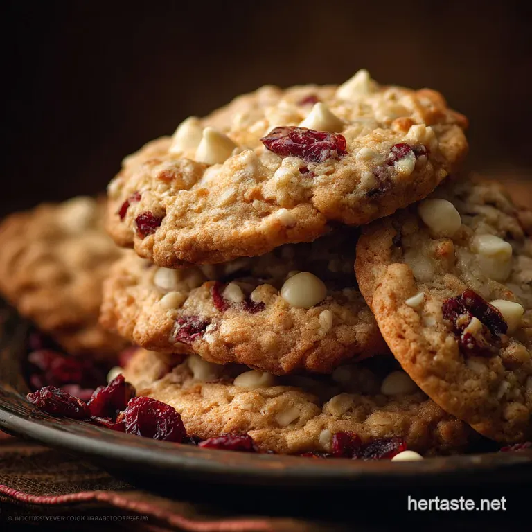 The Chewy Jumper Oatmeal Cranberry White Chocolate Cookies presentation