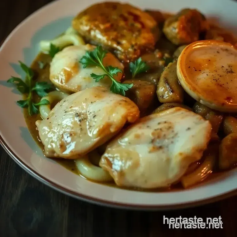 Chicken Marsala presentation