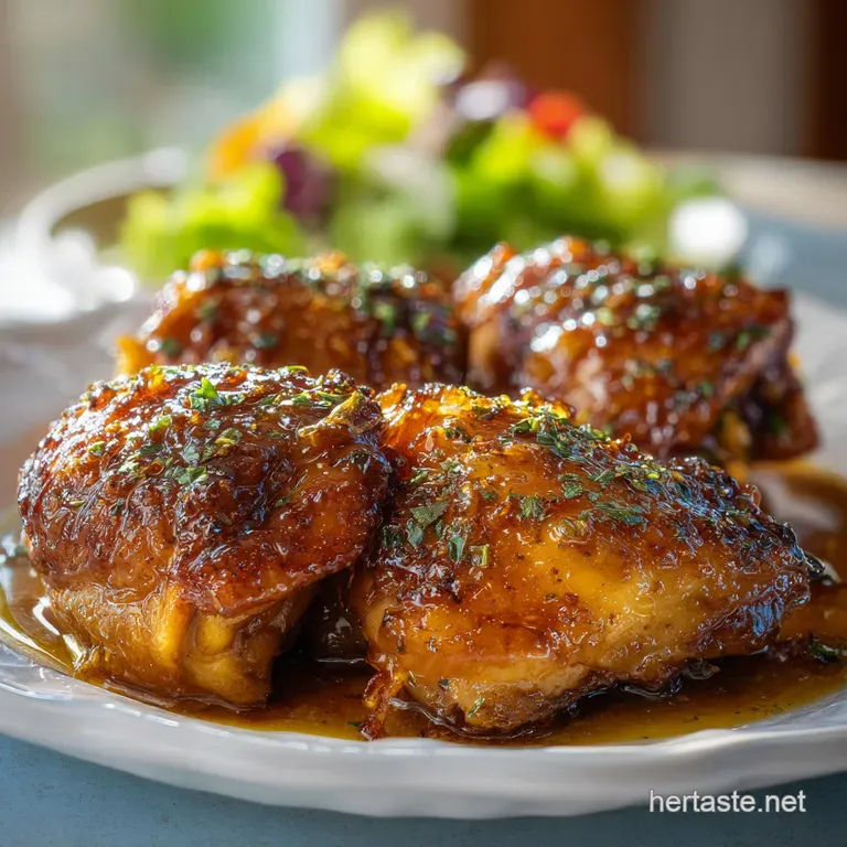 Chicken Thighs Slow Cooker: Sticky Honey Garlic