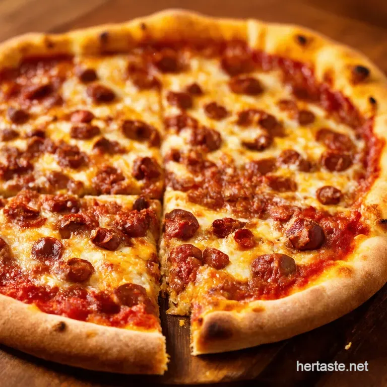 Chili Dog Pizza presentation