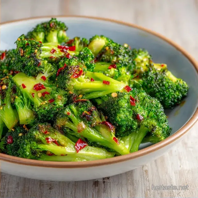 Chili Flake Roasted Broccoli: Charred and Zesty