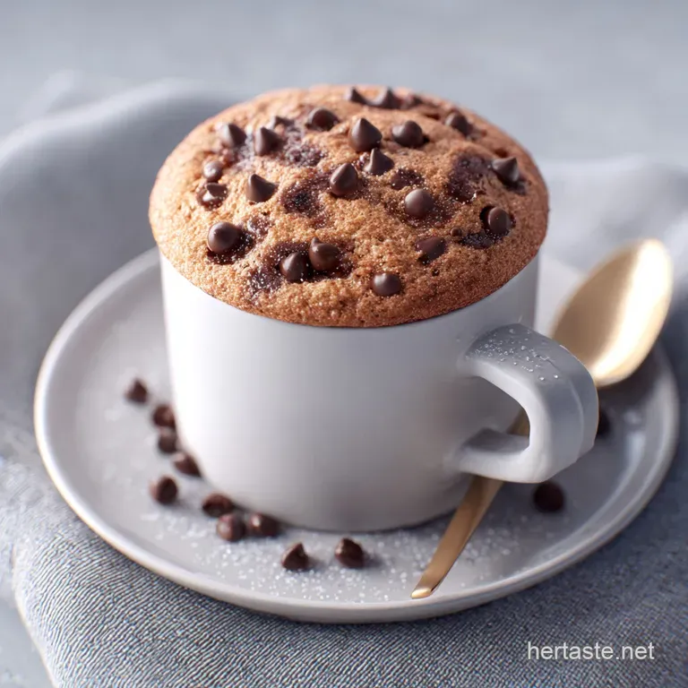 15 Minute Dessert with Chocolate Chips: Quick Fudgy Cake