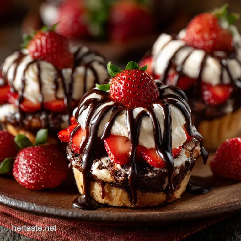 Vegan Chocolate Strawberry Shortcake Cupcakes: The Ultimate Flaky Dessert