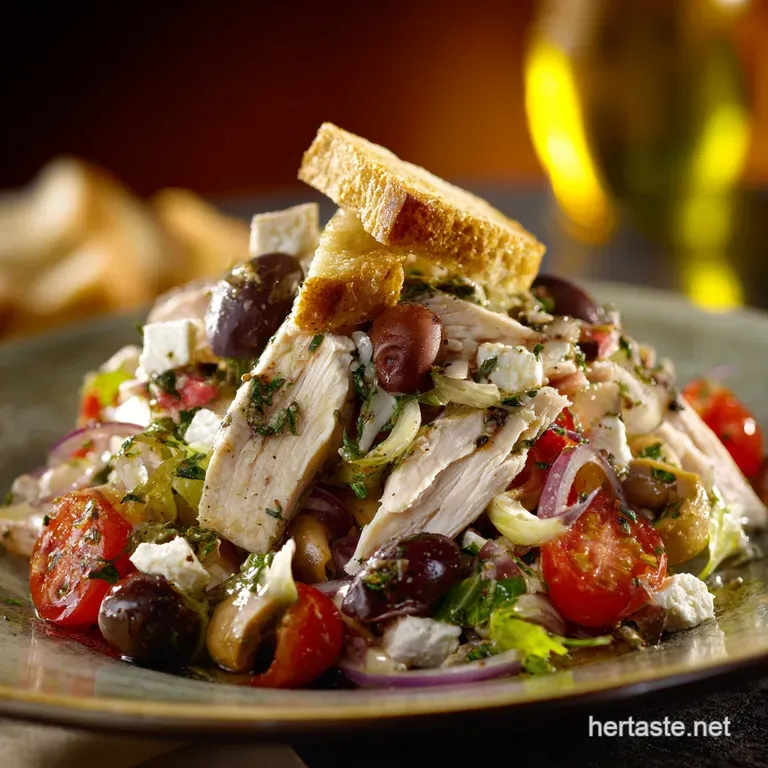 Chopped Chicken Antipasto Salad Hearty Italian Recipe in 25 Minutes presentation