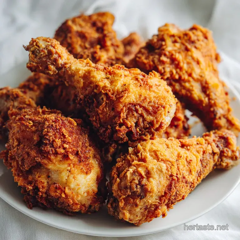 Platter of deep-gold fried chicken pieces served beside creamy mashed potatoes and a small bowl of honey.
