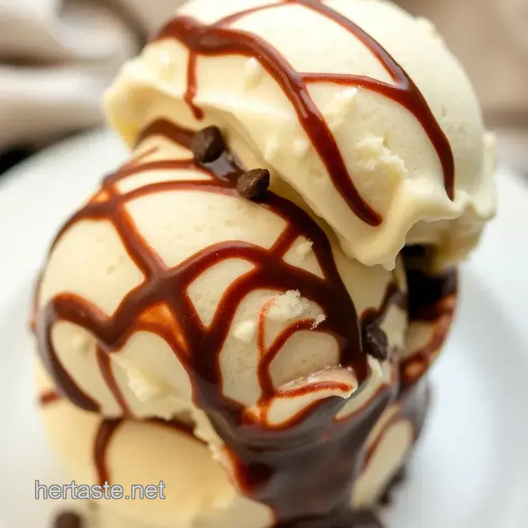 Churned Ice Cream Delight: Chocolate &amp Vanilla Swirl presentation