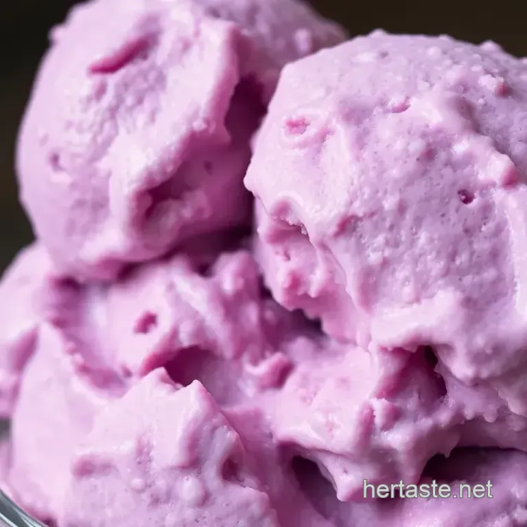 Churned Ube Ice Cream - Creamy Delight