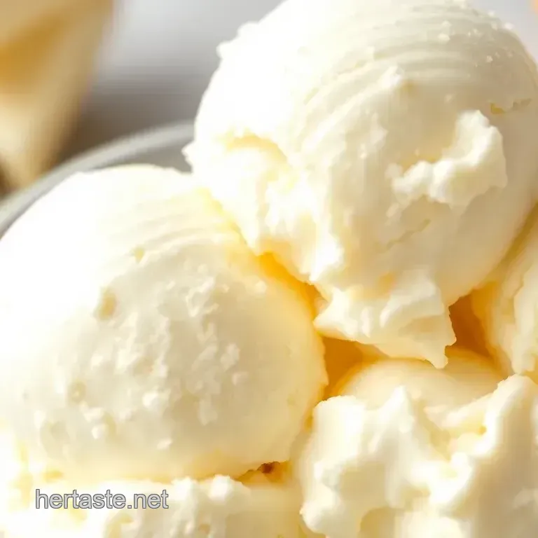 Creamy Churned Vanilla Ice Cream