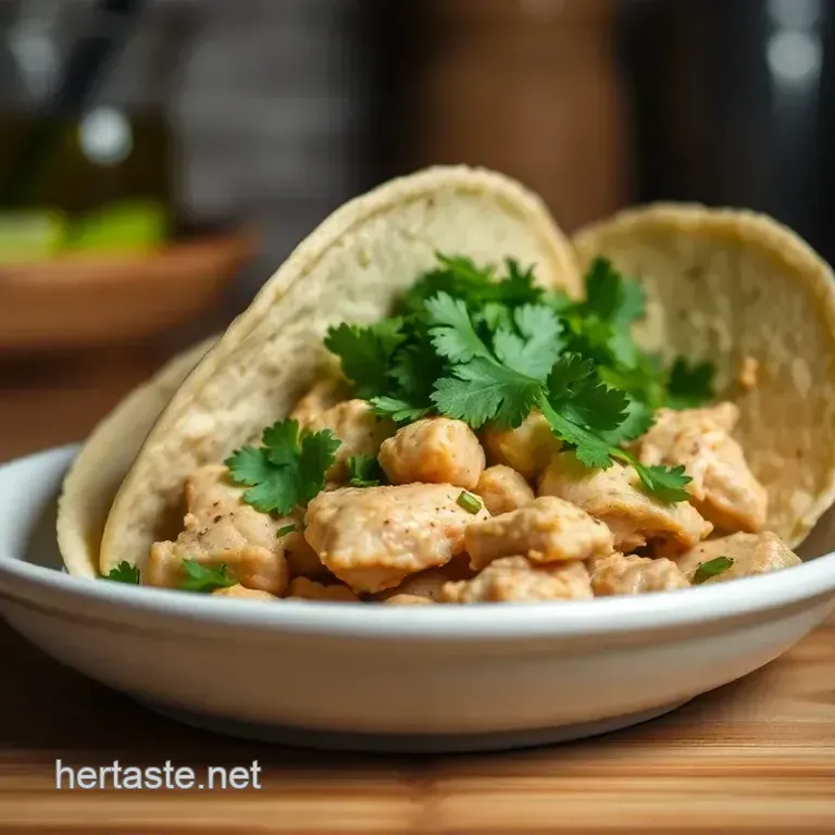 Cilantro-Lime Chicken Tacos with Avocado Crema