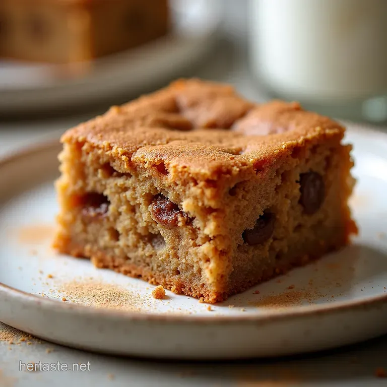 Easy Cinnamon Sugar Blondies Sweet Fall Baking Bliss