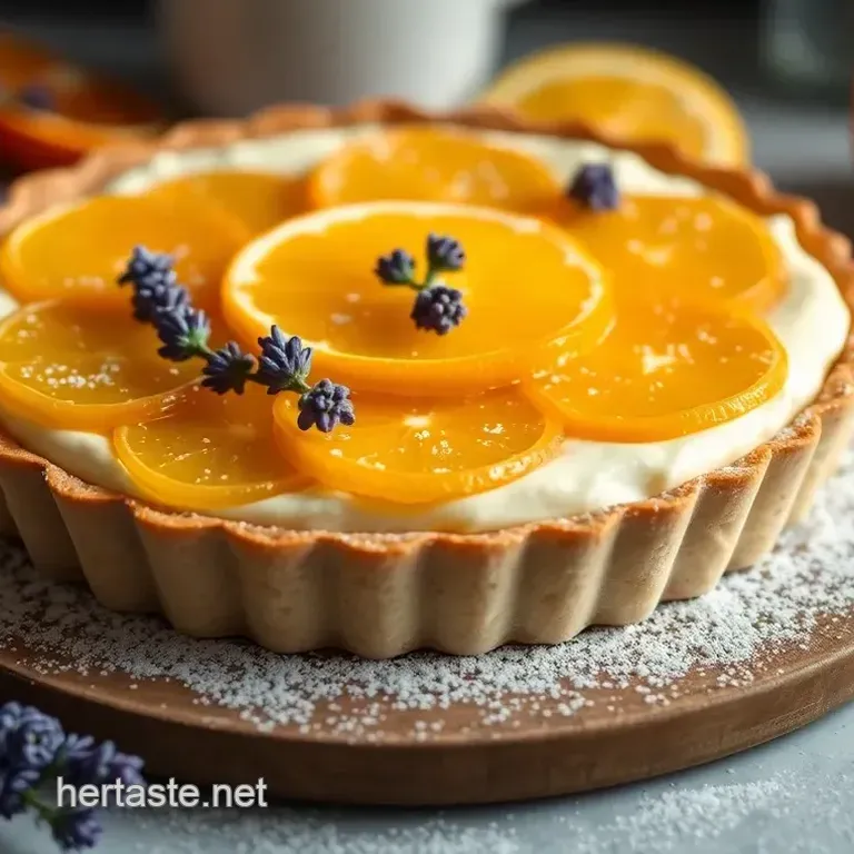 Citrus Tart with Lavender Infusion