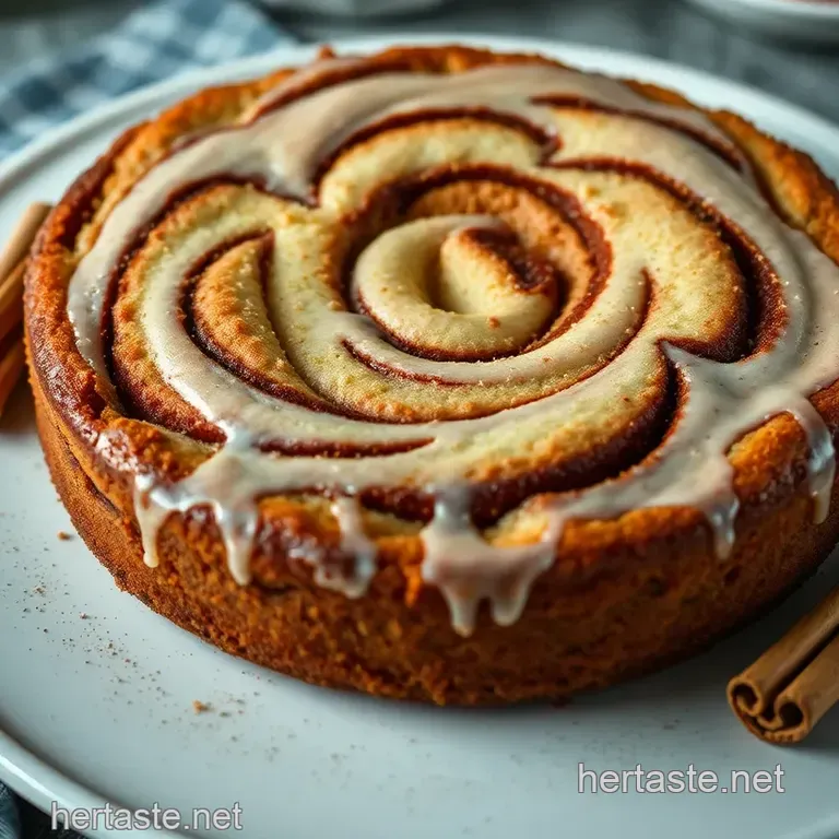 Classic Cinnamon Swirl Coffee Cake presentation