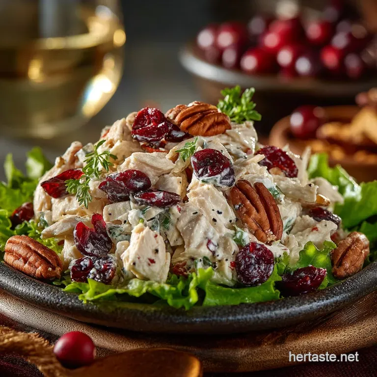 The Classic Cranberry Chicken Salad a Proper Picnic Treat presentation