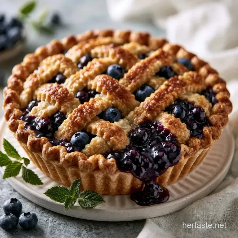 Classic Homemade Blueberry Pie with All-Butter Crust