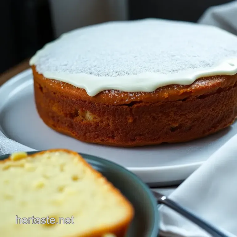 Classic Homemade Vanilla Cake: A Timeless Treat presentation