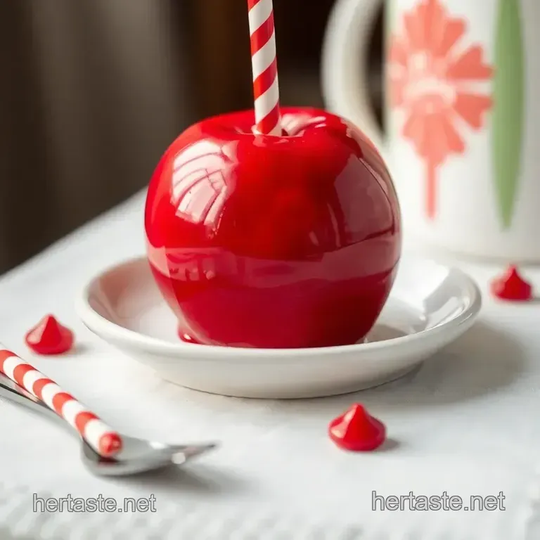 Classic Red Candy Apples: the Fairground Favourite! presentation