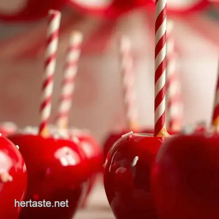Classic Red Candy Apples: The Fairground Favourite!