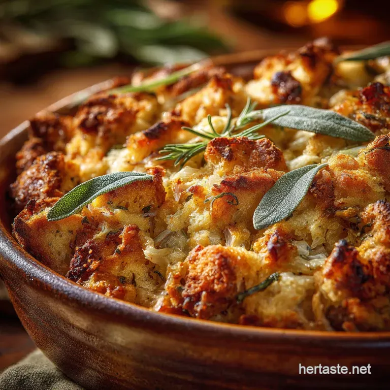 Thanksgiving Dressing: Classic Sage and Thyme Recipe with a Crispy Top