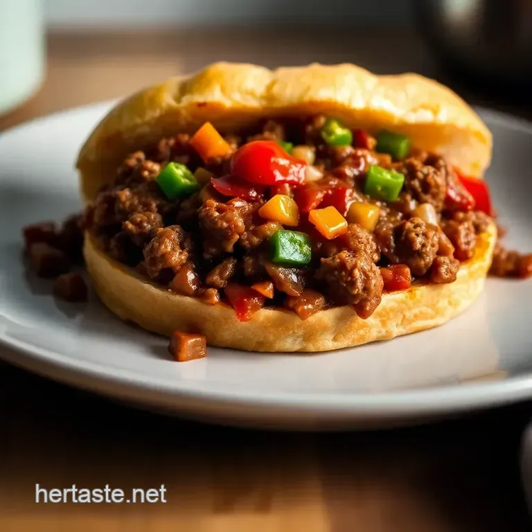 Classic Sloppy Joes: The Ultimate Comfort Food Sandwich presentation