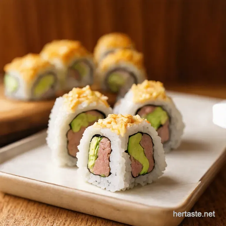 Classic Tuna Mayo Onigiri presentation