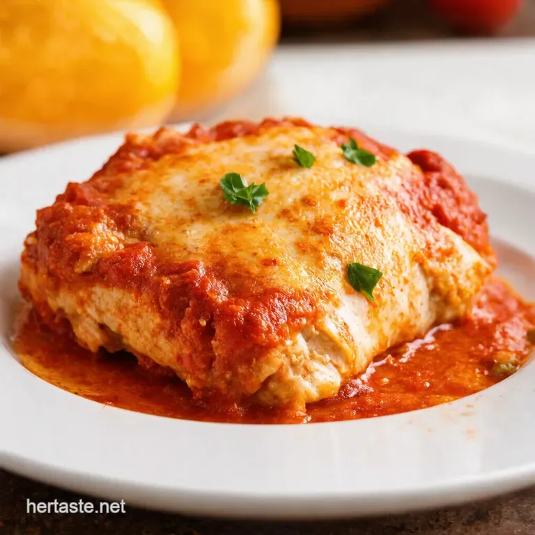 Cluck Yeah Classic Chicken Parmigiana presentation