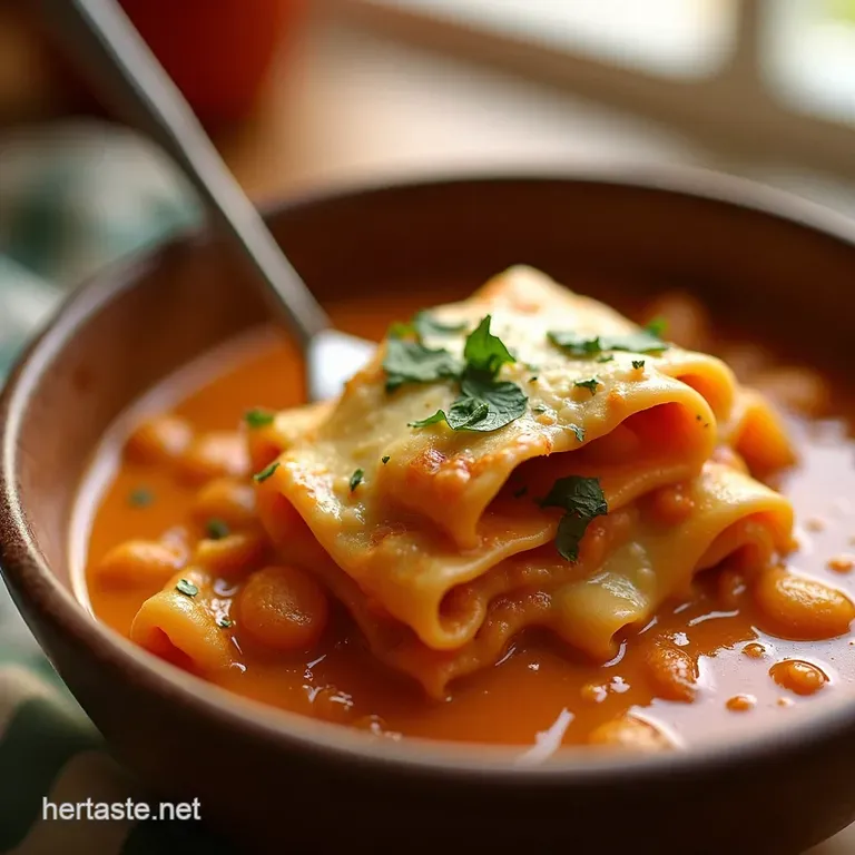 Comfort in a Bowl Easy Creamy Lasagna Soup presentation