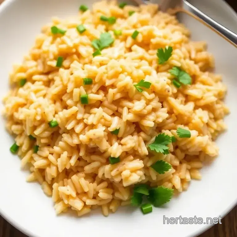 Creamy Camargue Rice Delight presentation