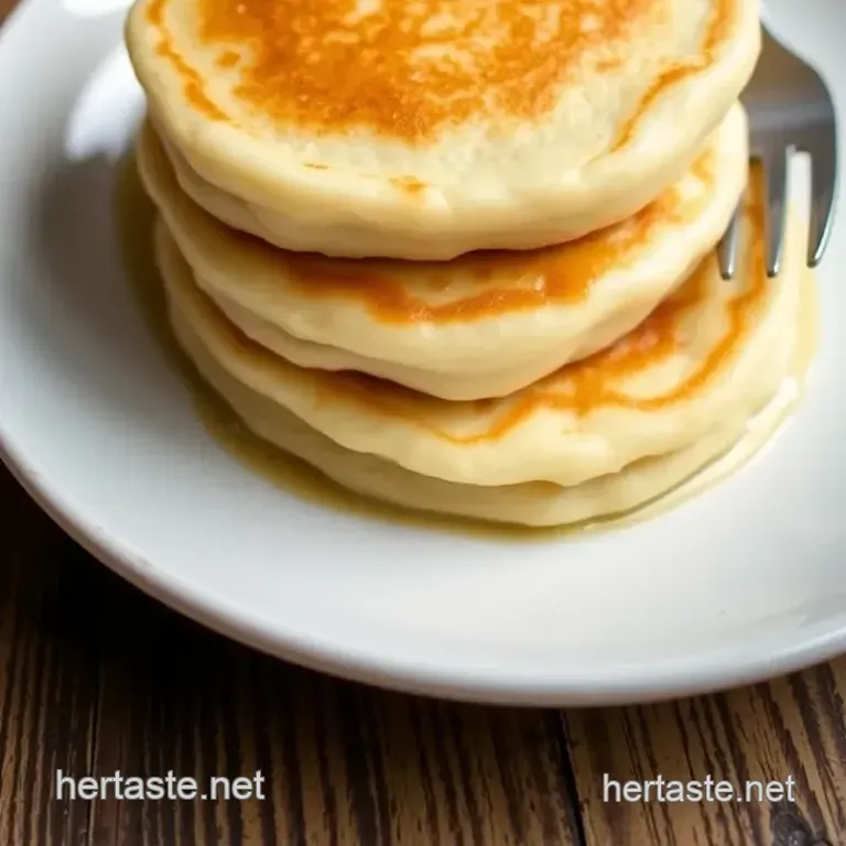 Fluffy Taro Pancakes: a Sweet and Delightful Treat presentation