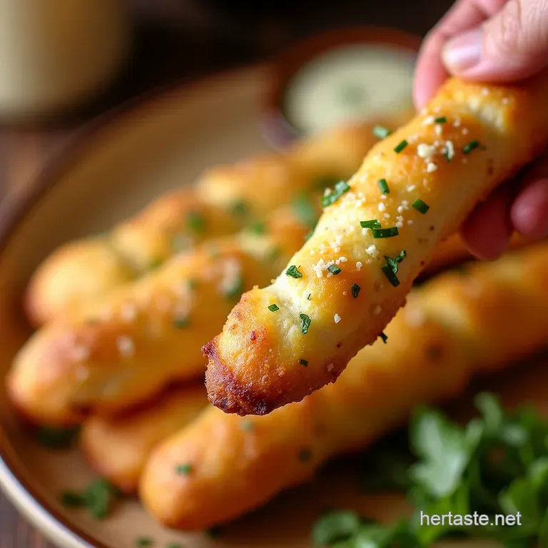 The Real Deal Copycat Olive Garden Garlic Breadsticks presentation