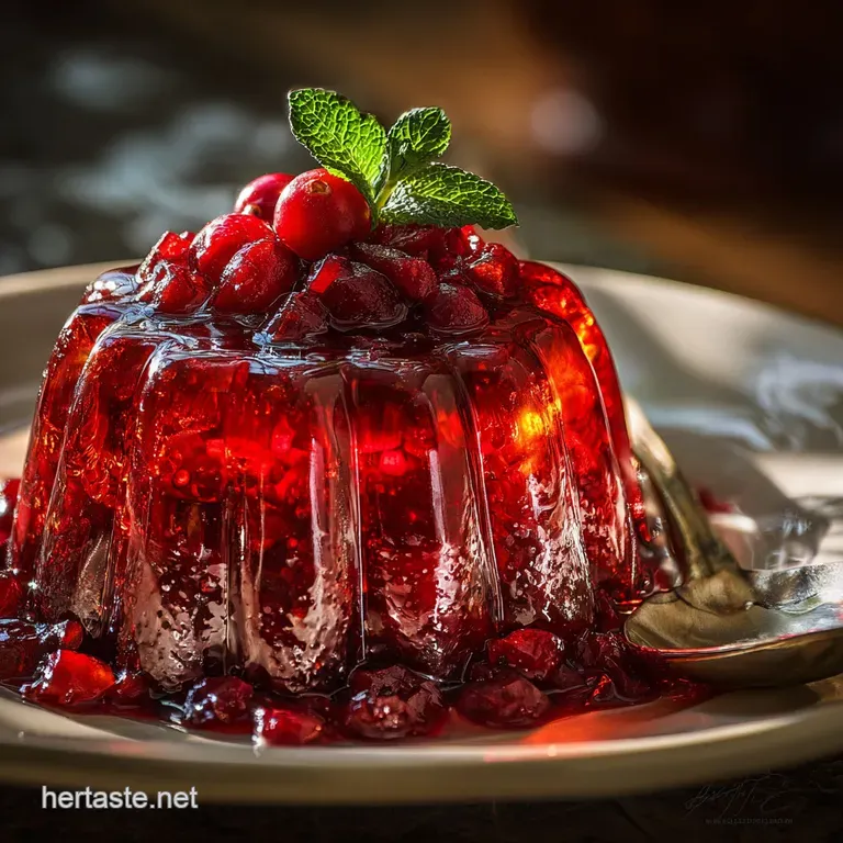 Cranberry Jello Salad: the Elevated Walnut and Orange Zest Jewel presentation