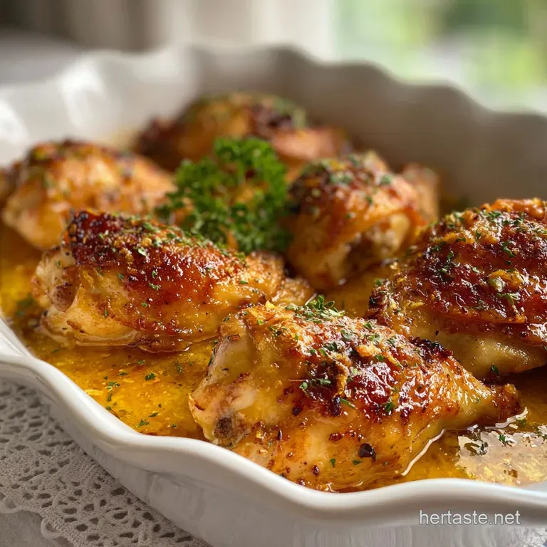 Creamy Oven Baked Chicken Thighs: Crispy & Succulent