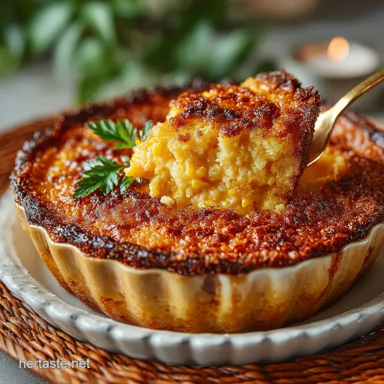 The Golden Spoonful Perfectly Creamy Baked Corn Pudding Recipe